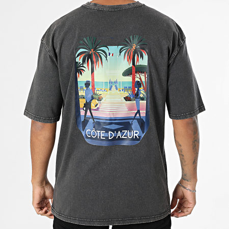 Classic Series - Tee Shirt Oversize Côte D'Azur 033 Gris Anthracite