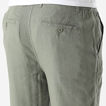 Paname Brothers - Short De Lino Bali Verde Caqui