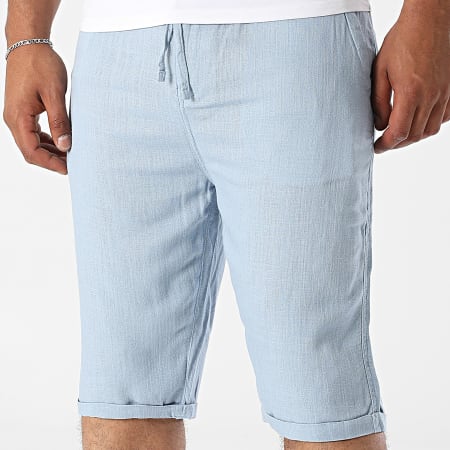 Paname Brothers - Short De Lino Bali Azul Claro