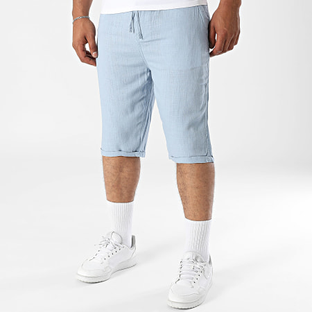 Paname Brothers - Short De Lino Bali Azul Claro