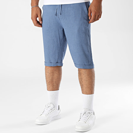 Paname Brothers - Short De Lino Bali Azul Índigo