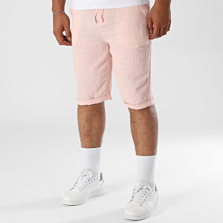 Paname Brothers - Short De Lino Bali Rosa