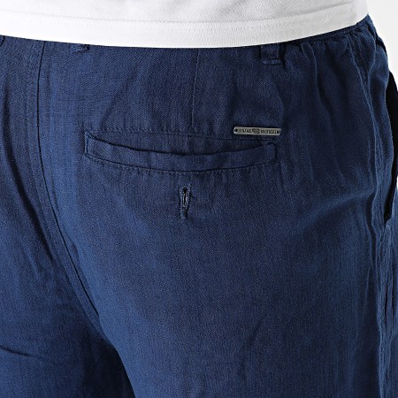 Paname Brothers - Short De Lino Bali Azul Marino