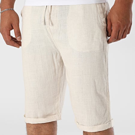 Paname Brothers - Short En Lin Bali Beige Chiné