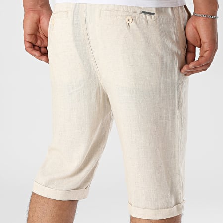 Paname Brothers - Short En Lin Bali Beige Chiné