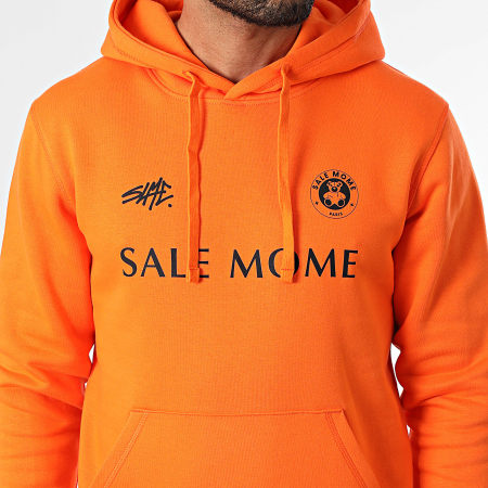 Sale Môme Paris - Sudadera Con Capucha FC Osito Naranja Negra
