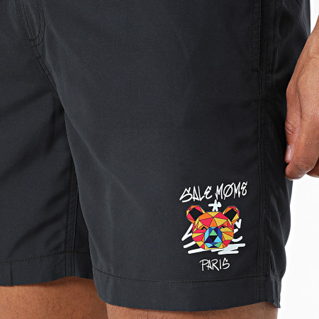 Sale Môme Paris - Short De Bain Geomedrips Nounours Noir