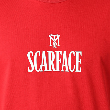 Scarface - Tee Shirt Oversize Big Logo Rouge