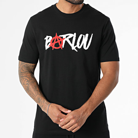 Seth Gueko - Conjunto de camiseta y pantalón corto Barlou Scribble Sand Negro