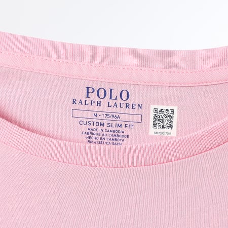 Polo Ralph Lauren - Tee Shirt Original Player Custom Slim Fit Rose