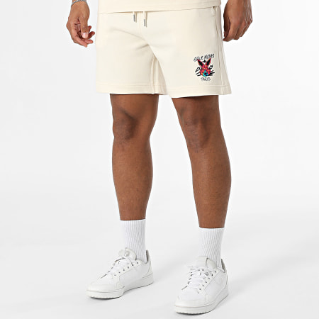 Sale Môme Paris - Ensemble Tee Shirt Et Short Jogging Geomedrips Lapin Beige