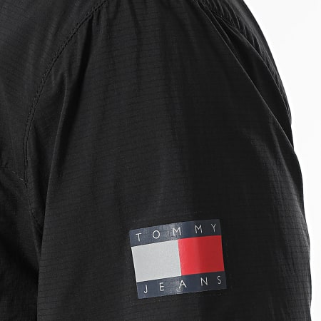 Tommy Jeans - Coupe-Vent Zippé Capuche 1669 Noir Réfléchissant