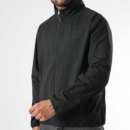 Tommy Jeans - Coupe-Vent Capuche Zippé Perforated Logo 1680 Noir