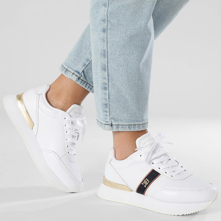 Tommy Hilfiger - Baskets Femme Webbing Runner 8904 White