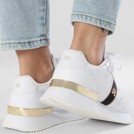 Tommy Hilfiger - Baskets Femme Webbing Runner 8904 White
