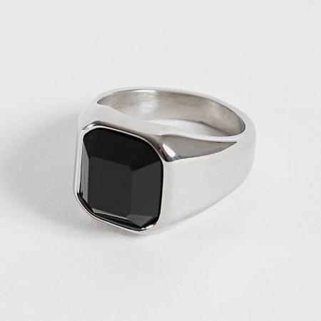 California Jewels - Bague N25 Argenté Noir