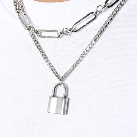 California Jewels - Pendentif Multi-Rangs R06 Argenté