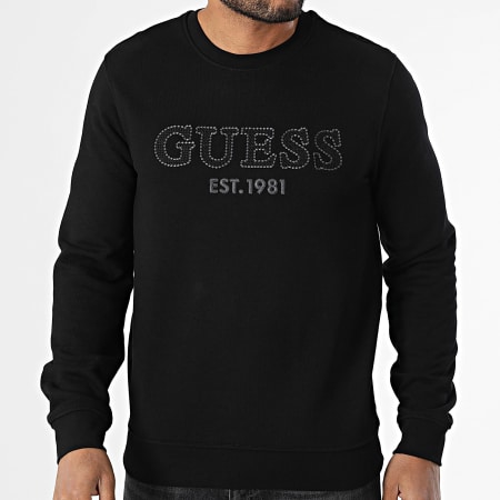 Guess - Sweat Crewneck Slim M5YQ08-KCN01 Noir