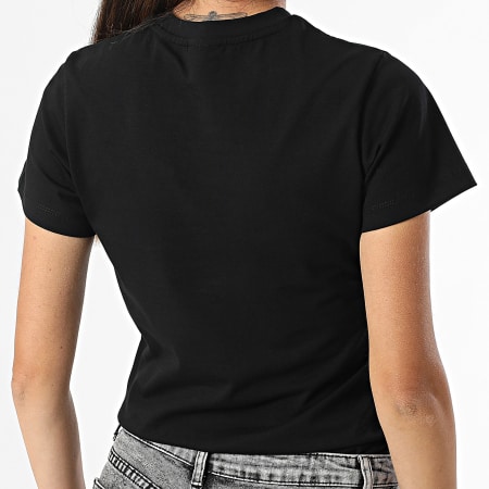 T-shirt Guess Noir Femme Taille S - 94% Coton, 6% élasthanne - Occasion Très Bon état