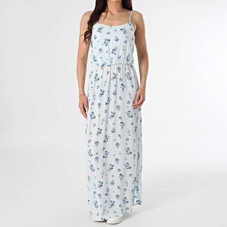 Only - Nova Life Vrouwen Maxi Dress Lichtblauw Bloemig