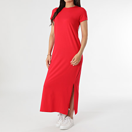 Only - Ava Vrouwen Rode Maxi Dress