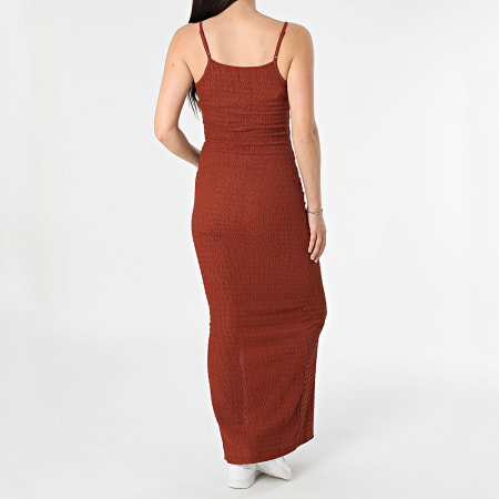 Only - Robe Débardeur Longue Femme Udino Marron