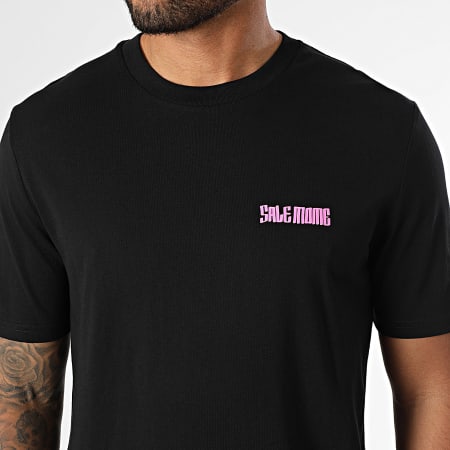 Sale Môme Paris - Ensemble Tee Shirt Et Short Jogging Lapin King Noir Rose Fluo