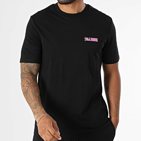 Sale Môme Paris - Ensemble Tee Shirt Et Short Jogging Lapin King Noir Rose Fluo