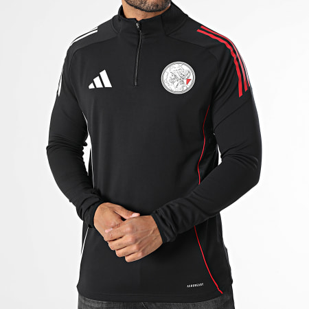 Adidas Sportswear - AJAX Slim Zip Neck Sweatshirt JP1751 Black - Ryses