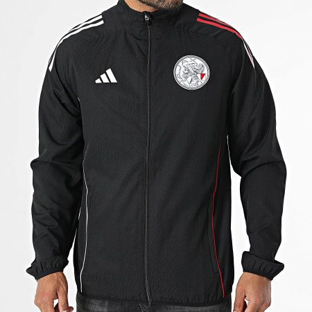 Adidas Sportswear - AJAX Zipped Jacket JP1759 Black - Ryses Adidas Sportswear - AJAX Zipped Jacket JP1759 Black - Ryses