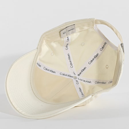 Calvin Klein - Casquette Monologo Embroidery Baseball 5026 Beige Clair