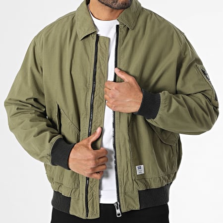 Hugo Blue - Veste Zippée Biero 252 50534489 Vert Kaki