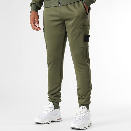 LBO - Ensemble De Survêtement 0332 Vert Kaki Noir