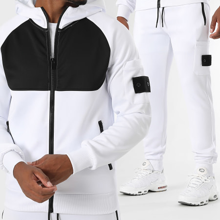 LBO - Ensemble De Survêtement 0333 Blanc Noir