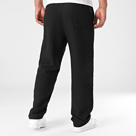 Mackten - Pantalon Effet Lin 098 Noir