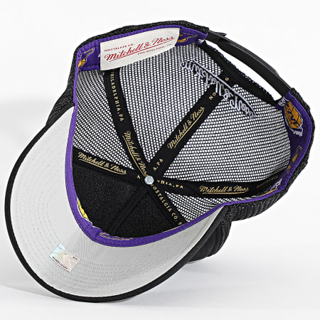 Mitchell and Ness - Casquette Trucker Hidden Los Angeles Lakers HT11408 Noir Gris