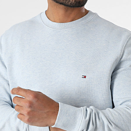Tommy Hilfiger - Sweat Crewneck Essential Terry 7237 Bleu Clair Chiné