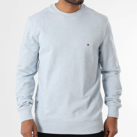 Tommy Hilfiger - Sweat Crewneck Essential Terry 7237 Bleu Clair Chiné