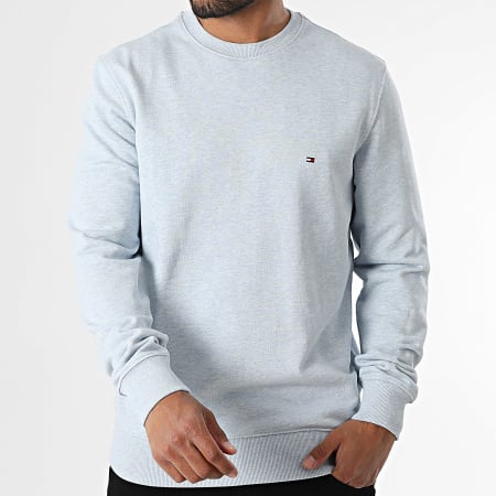 Tommy Hilfiger - Sweat Crewneck Essential Terry 7237 Bleu Clair Chiné