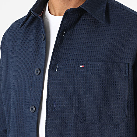 Tommy Hilfiger - Surchemise Relaxed Fit Waffle 0535 Bleu Marine