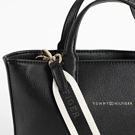Tommy Hilfiger - Sac A Main Femme Logotape Mini Tote 7448 Noir
