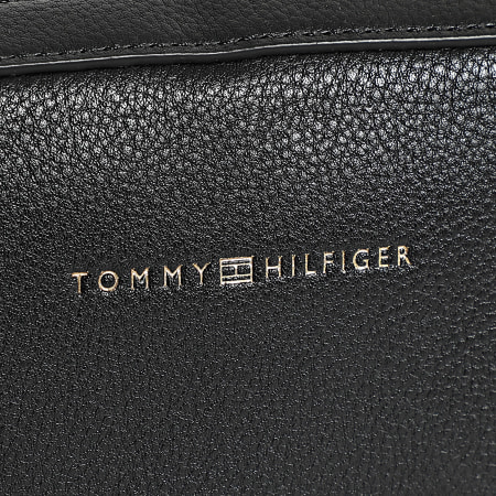 Tommy Hilfiger - Sac A Main Femme Logotape Camera 7450 Noir Doré
