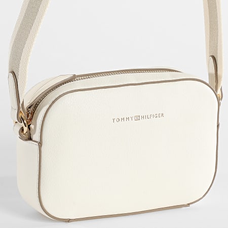 Tommy Hilfiger - Sac A Main Femme Logotape Camera 7450 Beige Doré