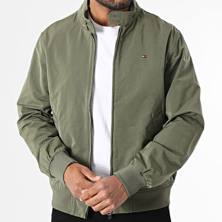 Tommy Hilfiger - Veste Zippée Harrington 9637 Vert Kaki