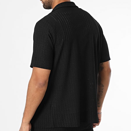 Uniplay - 160 Conjunto negro de camisa de manga corta y pantalón calado