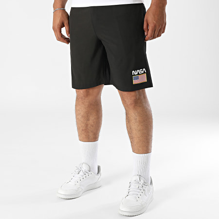 NASA - Short Jogging Tech USA Noir