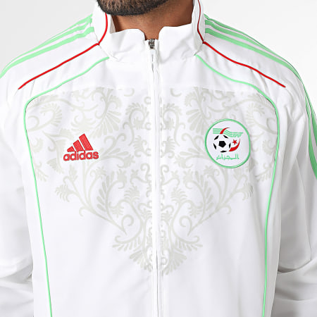 Adidas Sportswear - Veste Zippée A Bandes Algérie JE5343 Blanc