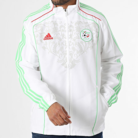 Adidas Sportswear - Veste Zippée A Bandes Algérie JE5343 Blanc