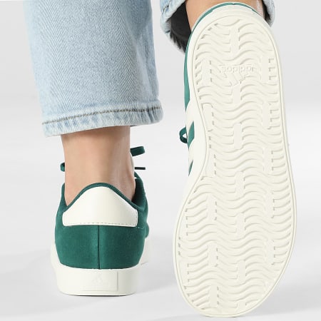 Adidas Sportswear - Baskets Femmes VL Court 3.0 K ID6309 Core Green Off White Gold Metallic