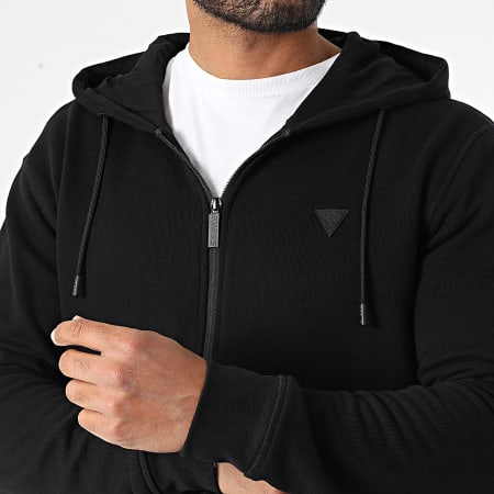 Abercrombie & Fitch ESSENTIALS - Jersey Con Capucha - BLACK/negro